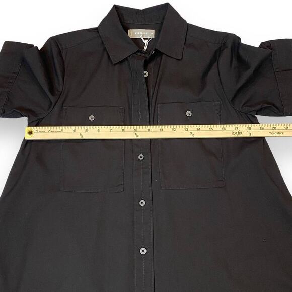 Everlane Daytripper Shirt Dress Size XS Oversized Black Button Down Minimalist - Picture 11 of 13